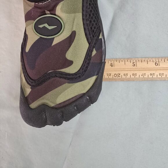 Norty Kids Slip On Camo Greens Water Shoes Size 1 New Without Tag Childrens - Picture 9 of 10